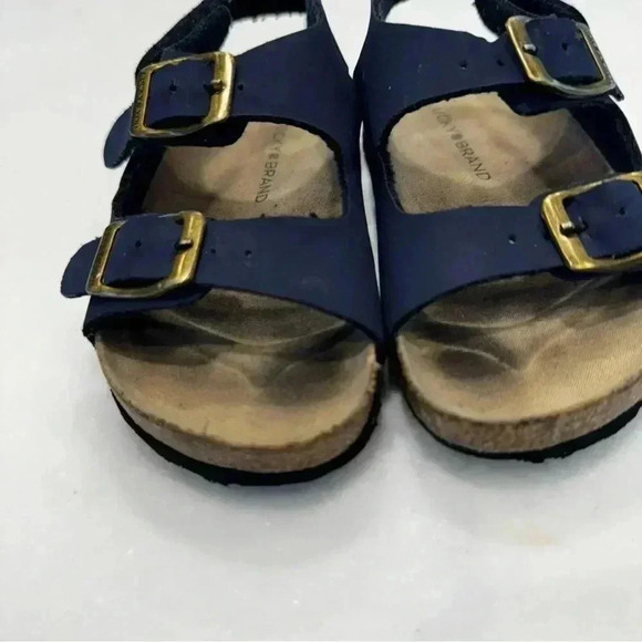 LUCKY BRAND TODDLER BLUE FOOTBED SANDALS Size 8 - Picture 2 of 8